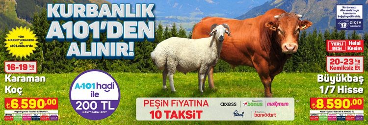 Kurbanlık A101'den Alınır!