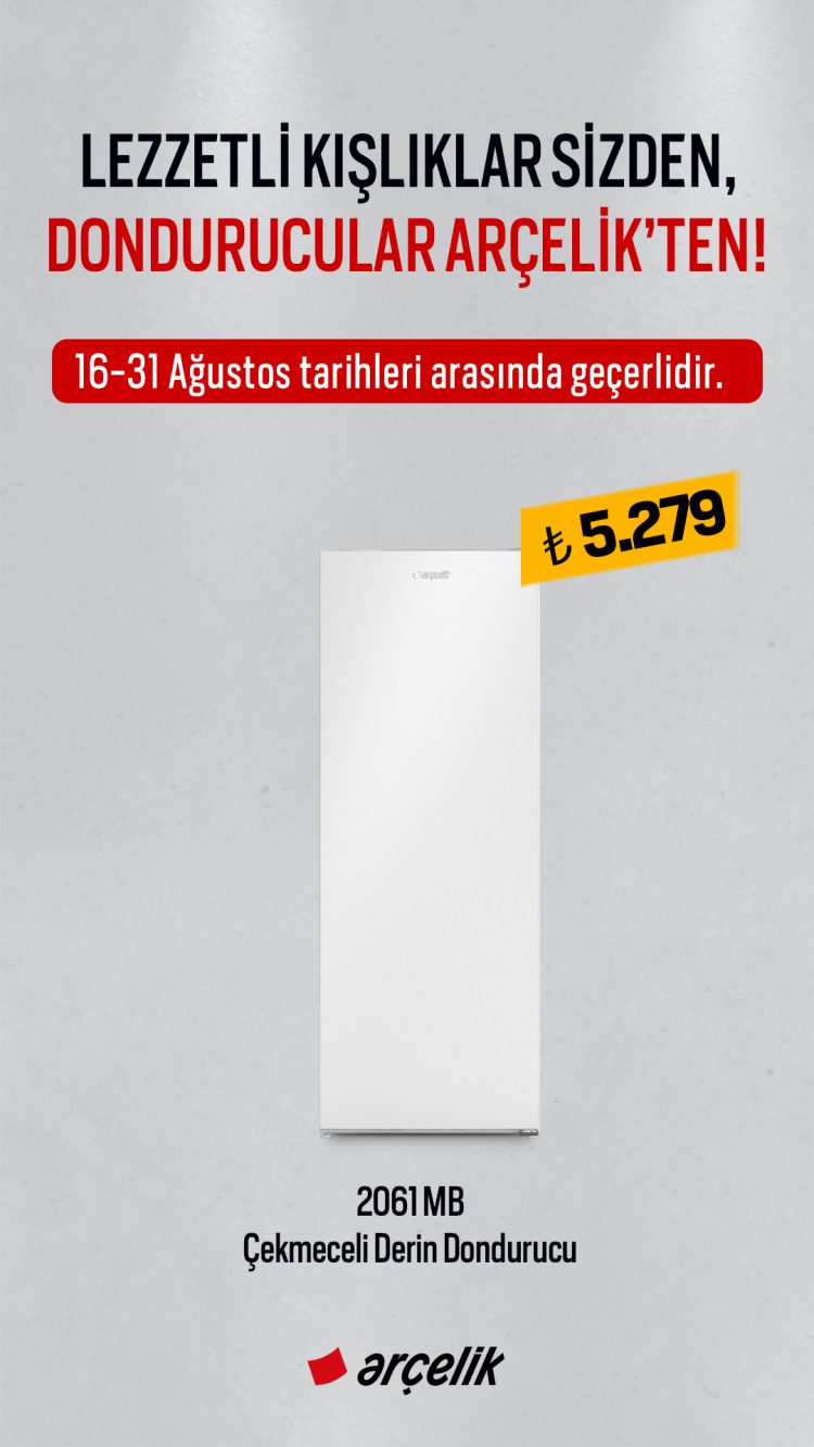 Lezzetli Kışlıklar Sizden, Dondurucular Arçelik’ten!