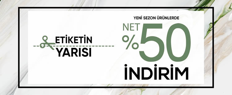 Armine'de Etiketin Yarısı!