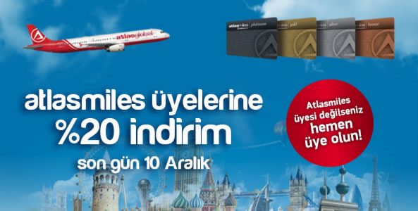 Atlasglobal Biletleriniz Anında %20 İndirimli!