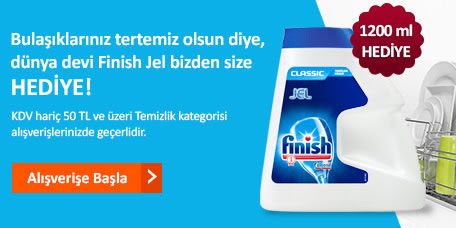Finish Jel Bulaşık Makinesi Deterjanı Hediye!