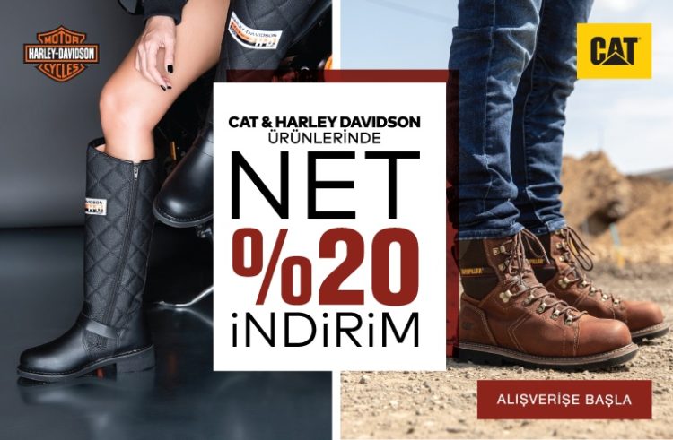 CAT & Harley Davidson'da Net %20 İndirim