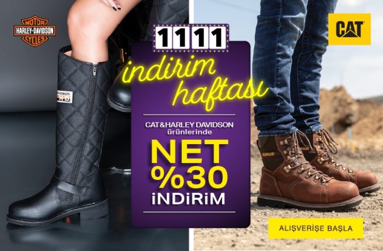 CAT & Harley Davidson'da Net %30 İndirim
