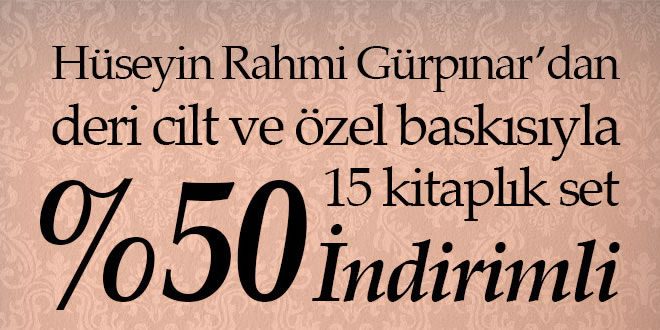 Deri Ciltli 15 Kitaplık Hüseyin Rahmi Gürpınar Seti %50 İndirimli