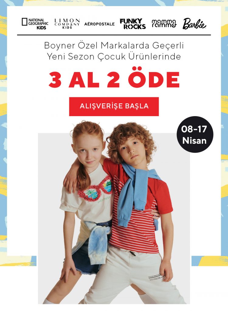 Boyner'de 3 Al 2 Öde Fırsatı!