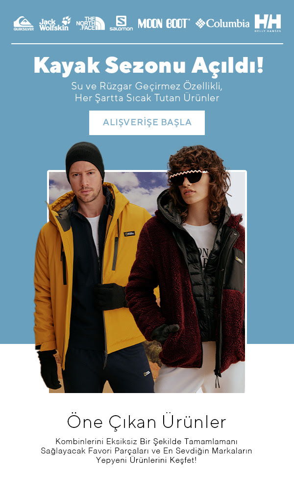 Boyner'de Quiksilver, Salomon, Columbia Fırsatı!