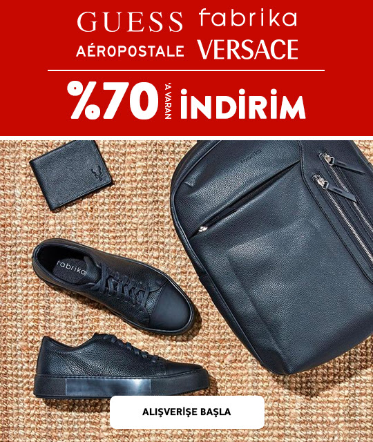 Guess,Versace & Fabrica'da %70'e Varan İndirim!