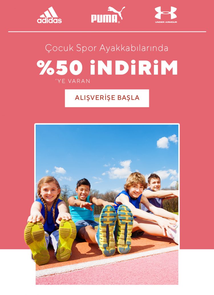 Boyner'de Çocuk Spor Ayakkabılarında %50'ye Varan İndirim!
