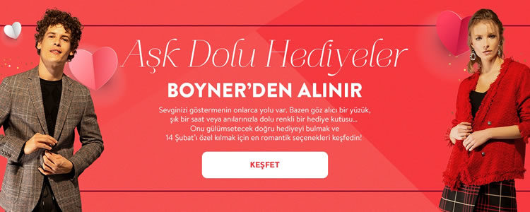 Aşk Dolu Hediyeler, 100 TL Boyner İndirim Kodu