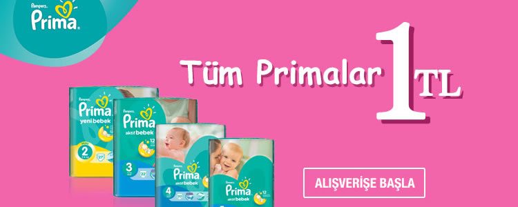Tüm Prima Ürünleri 1 TL!
