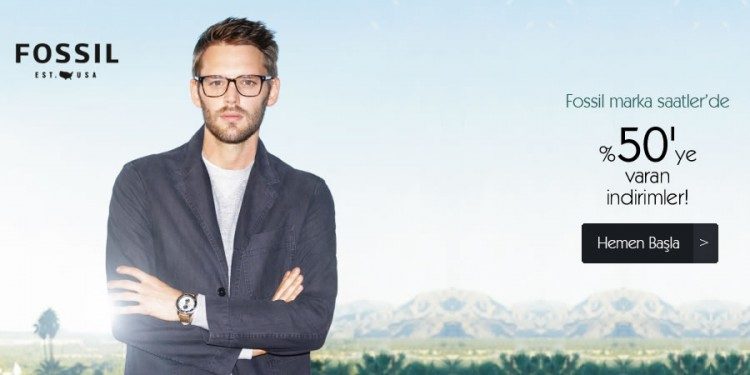 Fossil Saatlerde %50'ye Varan İndirim