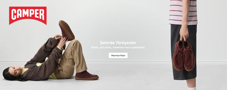Camper ile Şehirde Yürüyenler