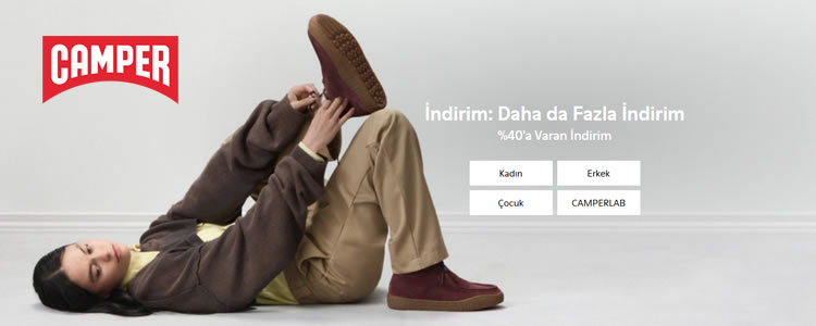 Camper - %40 Camper İndirim Kampanyası Devam Ediyor
