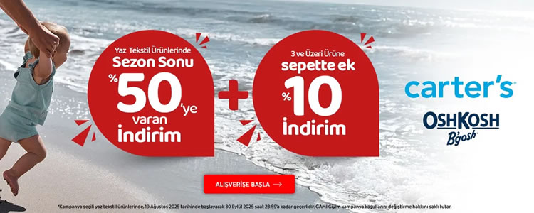 %50 +%10 OshKosh İndirim Kampanyası