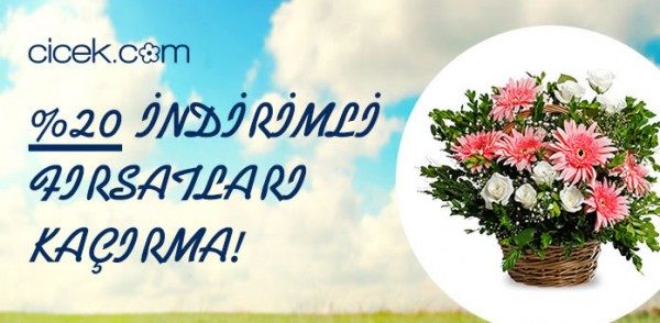 Cicek․com'da %20 İndirim