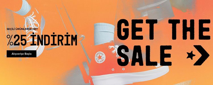 Converse'de Net %25 İndirim!