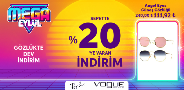 Trendyol Gözlükte %20'ye Varan Dev İndirim!
