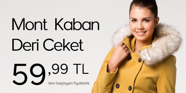 Mont, Kaban ve Deri Ceketlerde DeFacto İndirimi