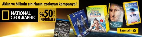 National Geographic Belgesellerinde %50´ye Varan İndirim