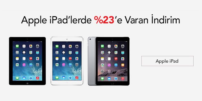 %23'e Varan Apple iPad İndirimi