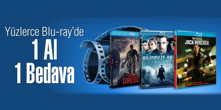 Blu-Ray Filmlerde 1 Alana 1 Bedava Fırsatı