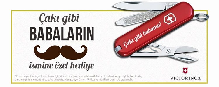 Babalar Günü için Kişiye Özel Victorinox Çakılar