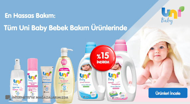 Unibaby'de %15 Net İndirim!