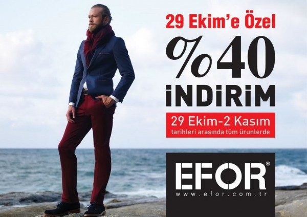 Cumhuriyet Bayramı'na Özel %40 İndirim