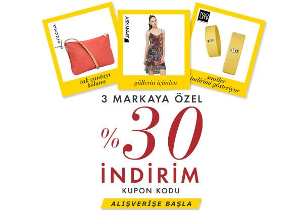 3 Marka için %30 Enmoda İndirim Kodu