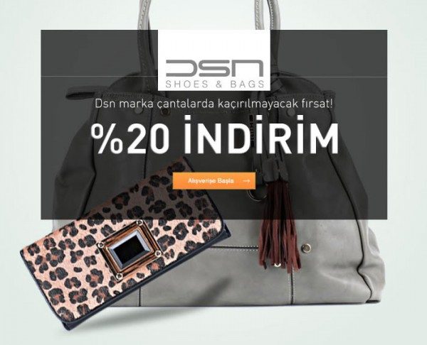 Dsn Marka Çantalarda %20 FLO İndirimi