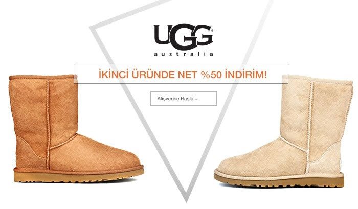 UGG Modellerinde İkinci Ürüne Net %50 İndirim