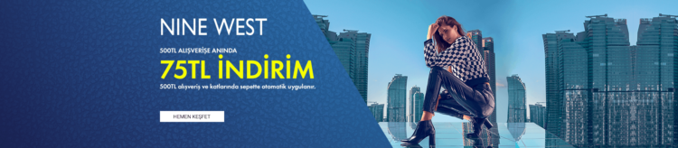75 TL Nine West İndirimi!