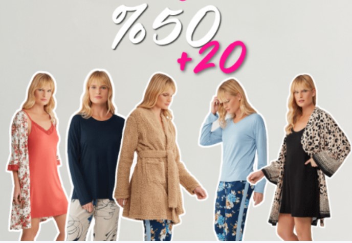G Lingerie'de Süper Haftaya Özel %50+%20 İndirim!