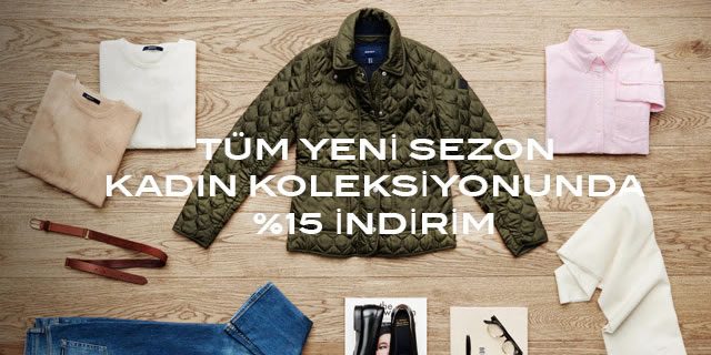 GANT Yeni Sezon Kadın Koleksiyonunda %15 İndirim