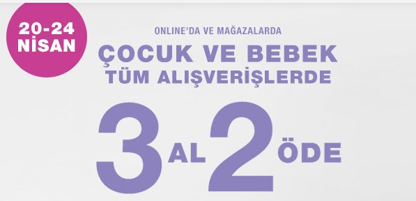 GAP'te Tüm Çocuk ve Bebek Ürünlerinde 3 Al, 2 Öde!