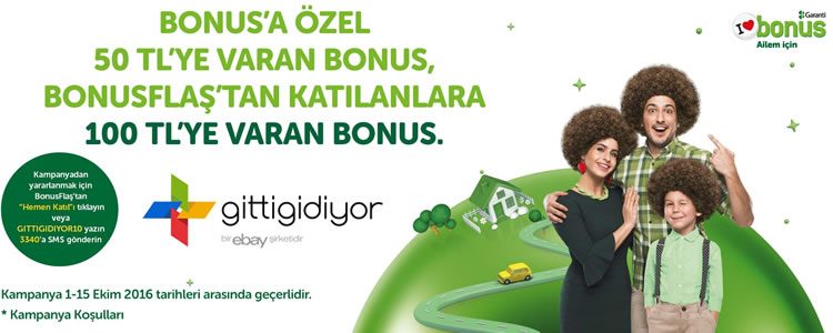 GittiGidiyor İndirim Kuponuna Gerek Yok! 100 TL Bonus Hediye!