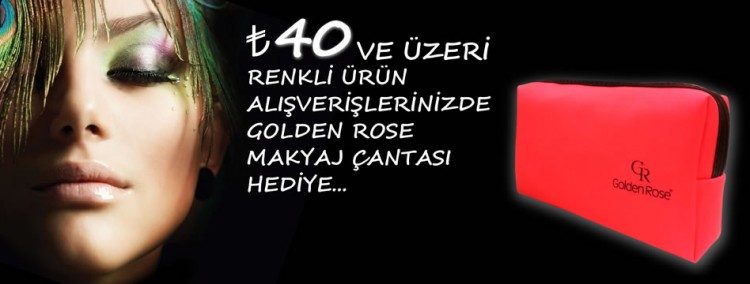 Golden Rose Makyaj Çantası Hediye
