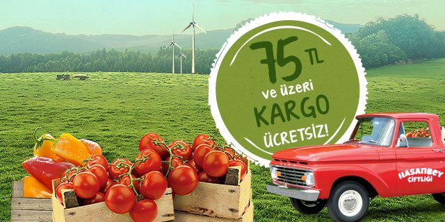 Taze Ürünler Ücretsiz Kargo ile Kapınızda