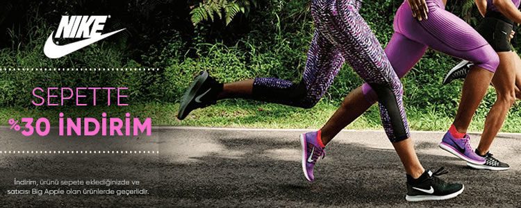 Nike Ürünleri Sepette %30 Ekstra İndirimli