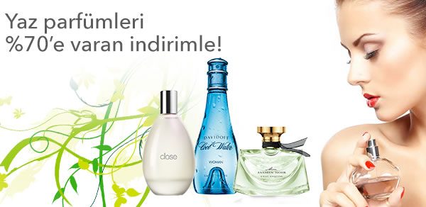 Yaz Parfümlerinde %70'e Varan İndirim