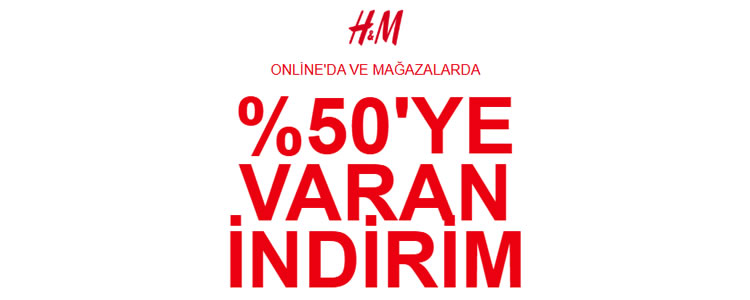 %50 H&M İndirim Kampanyası