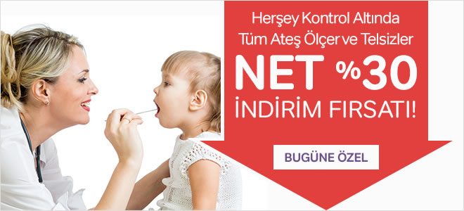 Tüm Ateş Ölçer ve Bebek Telsizlerinde %30 İndirim