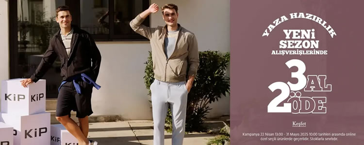 KİP'te 3 Al 2 Öde!