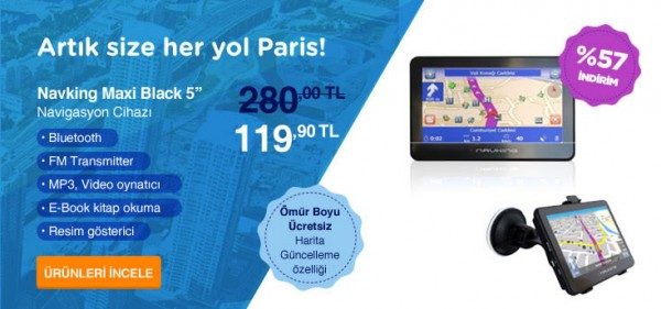 Navking Navigasyon Cihazı'nda %57 Kliksa İndirimi