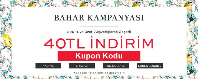 40 TL Koton İndirim Kuponu