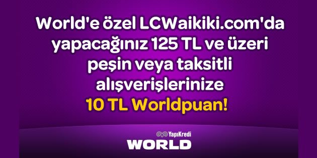 10 TL Worldpuan Hediye!