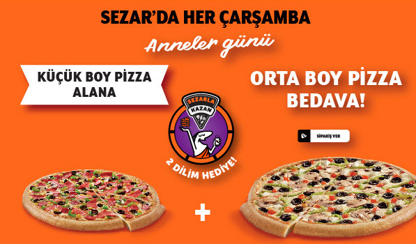 Little Caeasars'ta Sezar'da Her Çarşamba Anneler Günü!