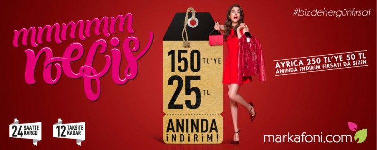 Markafoni'den 50 TL Anında İndirim Fırsatı!