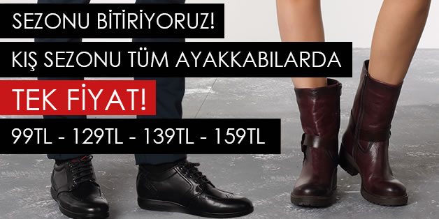 Tüm Matraş Ayakkabılarda Tek Fiyat Fırsatı