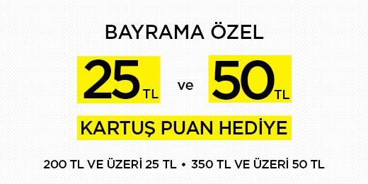 50 TL Kartuş Puan Hediye